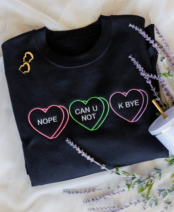 Valentine Embroidered Sweatshirt